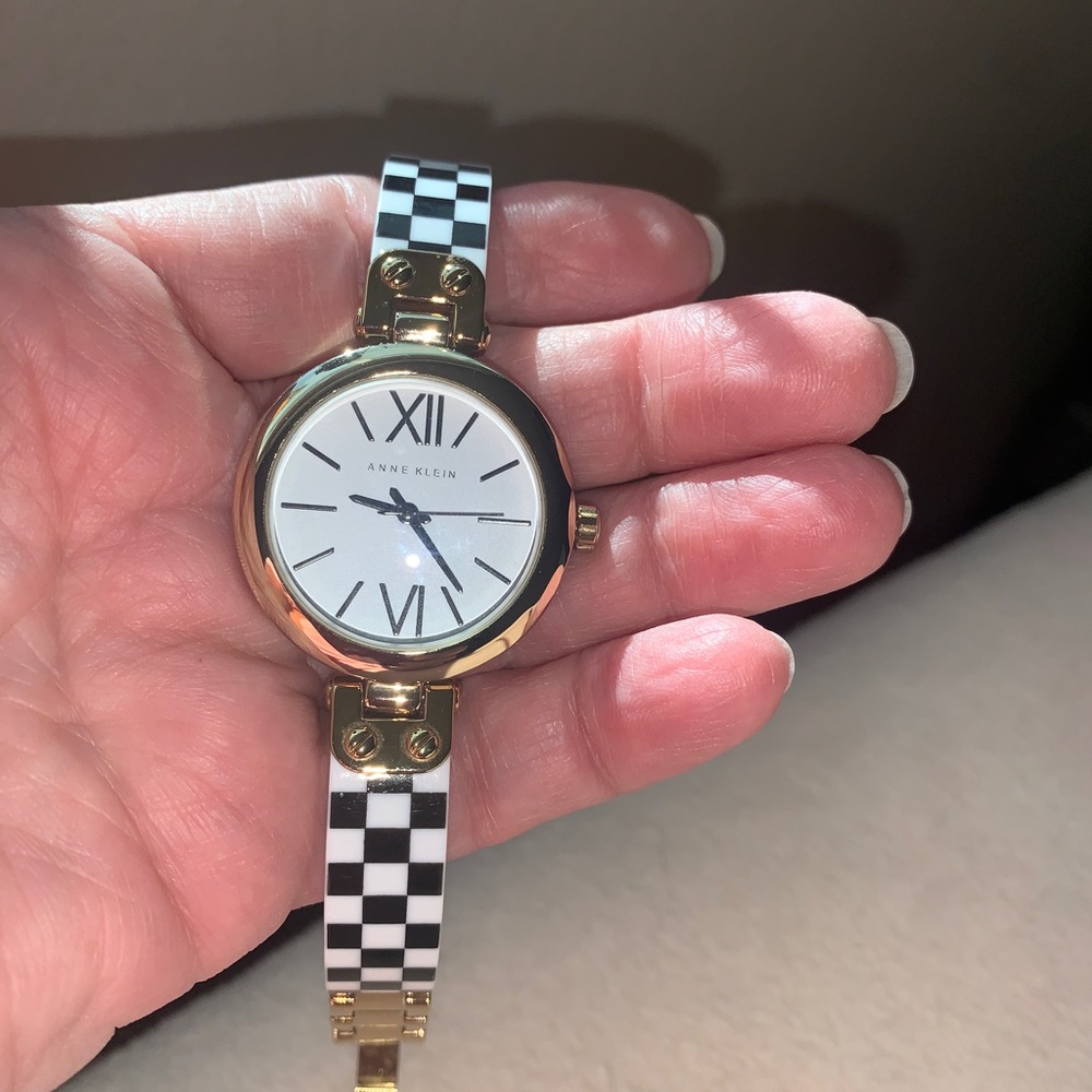 Awesome new Anne Klein, checkerboard watch---FINAL PRICE